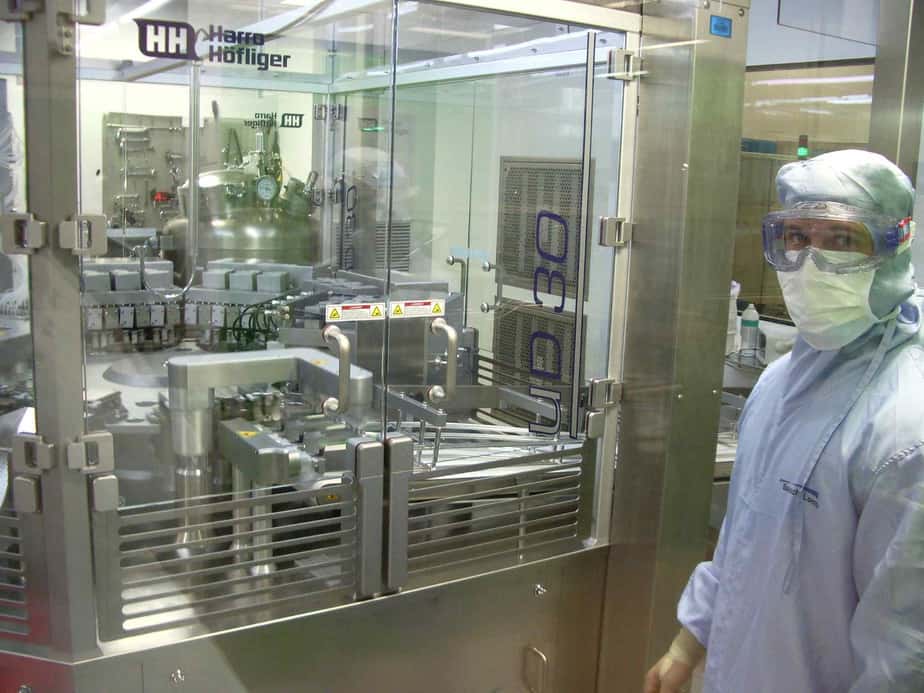 Aseptic tube filing and sealing machine