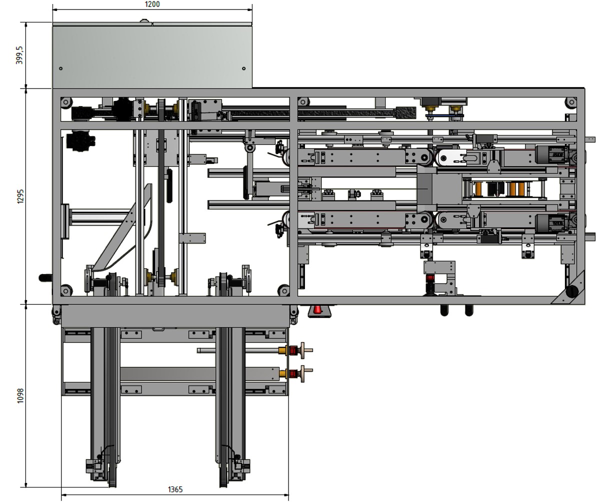 Layout of Case Erector GO 795 NKB Raupack UK and Ireland